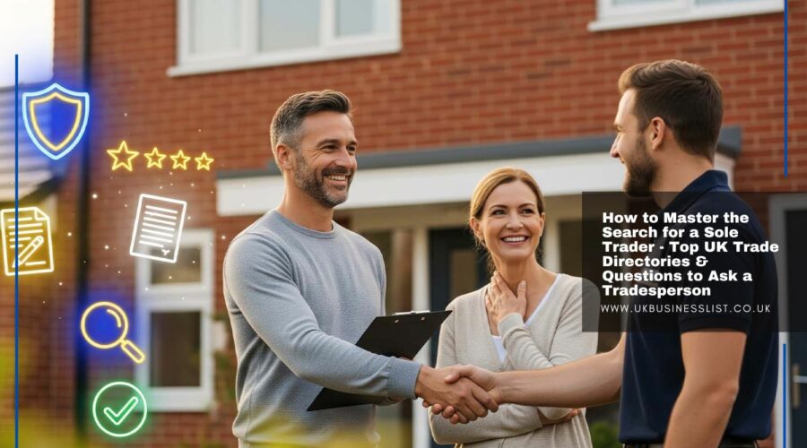 How to Master the Search for a Sole Trader – Top UK Trade Directories & Questions to Ask a Tradesperson