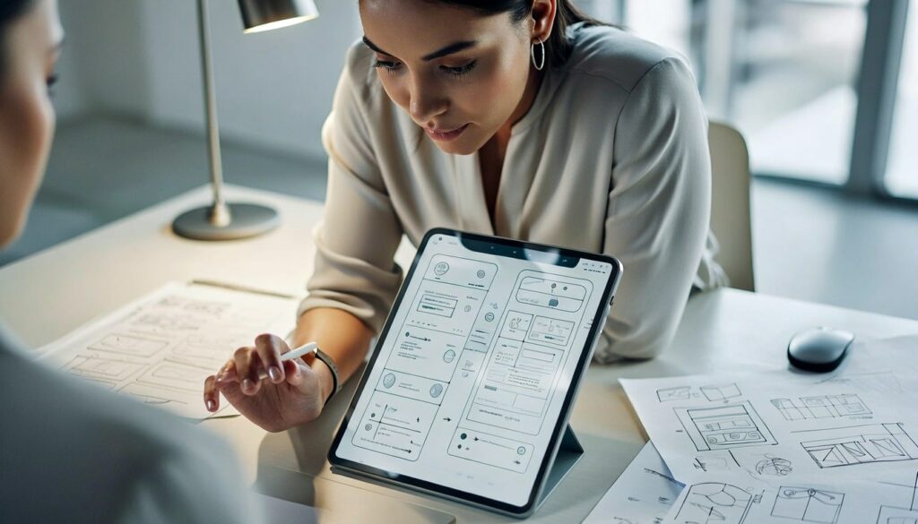 designer-working-on-mobile-first-website-wireframes