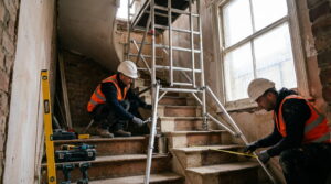 stair-scaffold-tower-in-london-property-renovation-works