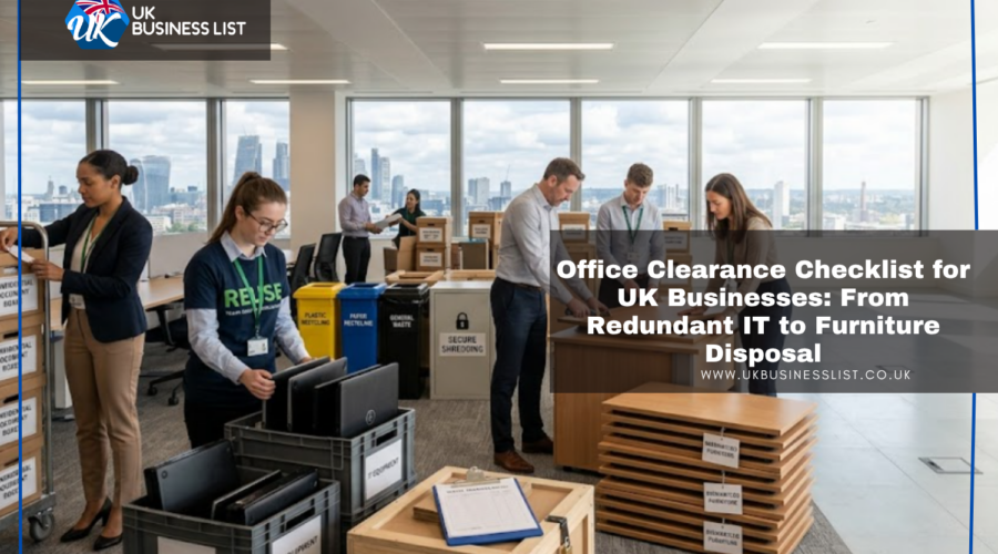 Office Clearance Checklist for UK Businesses: From Redundant IT to Furniture Disposal