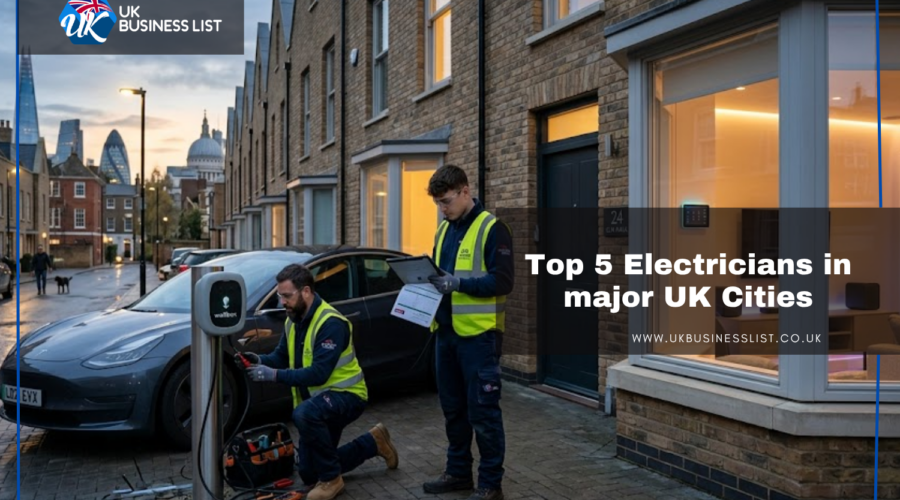 Top 5 Electricians in major UK Cities