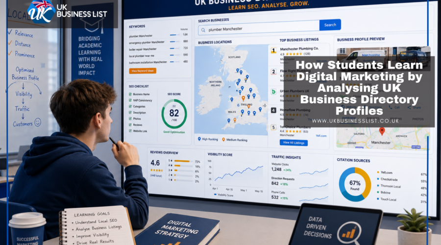 How Students Learn Digital Marketing by Analysing UK Business Directory Profiles