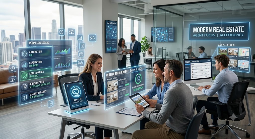 modern-real-estate-office-with-estate-agents-working-alongside-AI-assistants