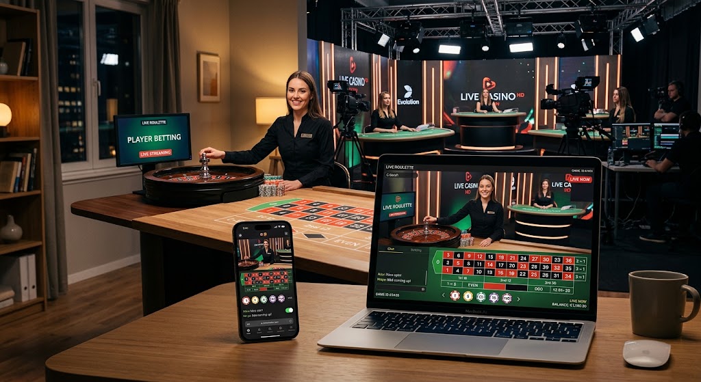 modern-live-online-casino-studio-being-streamed-to-a-smartphone-and-laptop