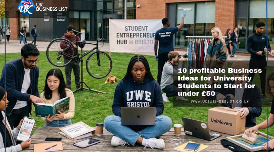 10 profitable Business Ideas for University Students to Start for under £50