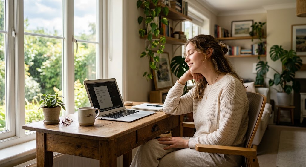 young-adult-working-at-a-laptop-near-a-window-taking-a-moment-to-rest-their-eyes